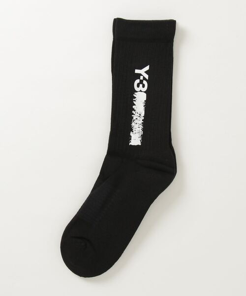 Y-3（ワイスリー）の「Y-3 CL SOCK HI（ソックス/靴下・メンズ・ブラック・SMALL/MEDIUM/LARGE/X-SMALL）」の2枚目の写真