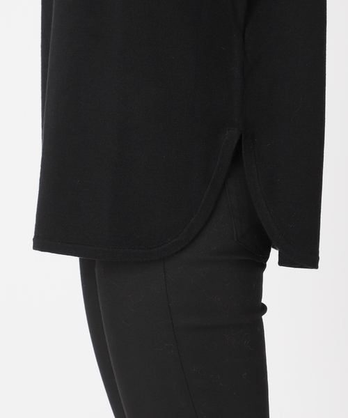 JOURNAL STANDARD（ジャーナルスタンダード）の「《WEB限定追加3》ウォッシャブル2WAYヘンリープルオーバー（ニット/セーター・レディース・チャコールグレー/ブラック・FREE）」の21枚目の写真