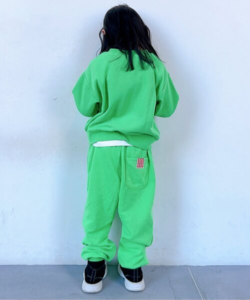 BREEZE(ブリーズ)の「【セットアップ可】バリエーションパンツ(スウェットパンツ・キッズ・オレンジ/グリーン/キナリ/チャコール・110/100/90/130/120/80/150/140)」の6枚目の写真