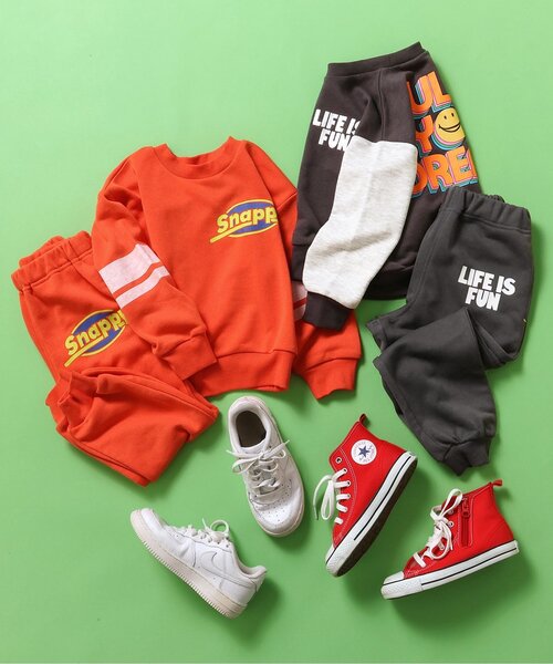 BREEZE(ブリーズ)の「【セットアップ可】バリエーションパンツ(スウェットパンツ・キッズ・オレンジ/グリーン/キナリ/チャコール・110/100/90/130/120/80/150/140)」の10枚目の写真