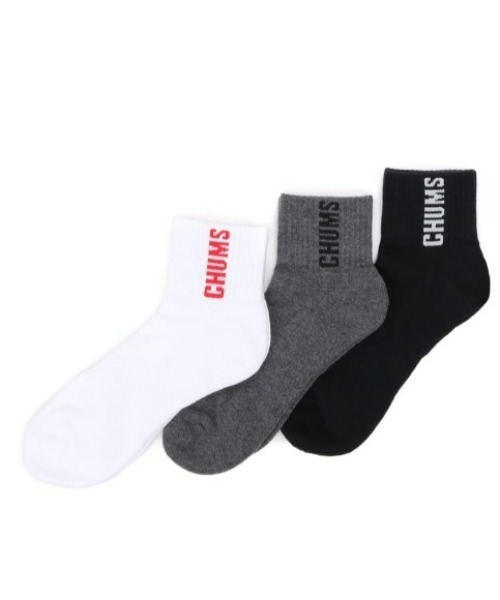 CHUMS（チャムス）の「【CHUMS】3P CHUMS Booby Crew Socks（ソックス/靴下・メンズ・その他・MEDIUM/SMALL）」の3枚目の写真