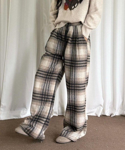 Vipoa（ヴィポア）の「check flannel pants（その他パンツ・レディース・ブラウン/ブラック系・FREE）」の8枚目の写真