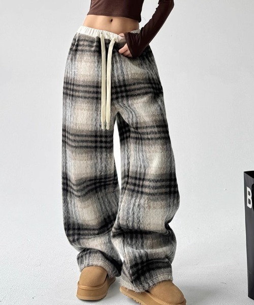 Vipoa（ヴィポア）の「check flannel pants（その他パンツ・レディース・ブラウン/ブラック系・FREE）」の6枚目の写真