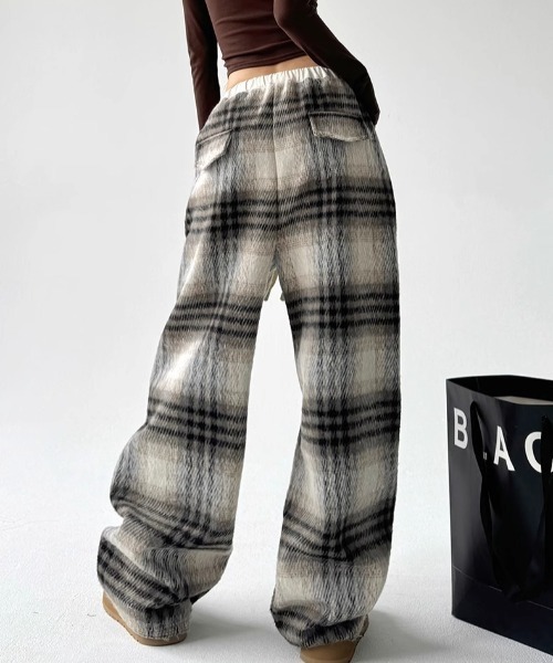 Vipoa（ヴィポア）の「check flannel pants（その他パンツ・レディース・ブラウン/ブラック系・FREE）」の5枚目の写真