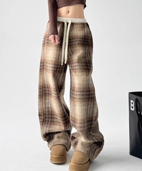 Vipoa（ヴィポア）の「check flannel pants（その他パンツ・レディース・ブラウン/ブラック系・FREE）」の13枚目の写真