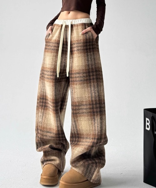 Vipoa（ヴィポア）の「check flannel pants（その他パンツ・レディース・ブラウン/ブラック系・FREE）」の12枚目の写真