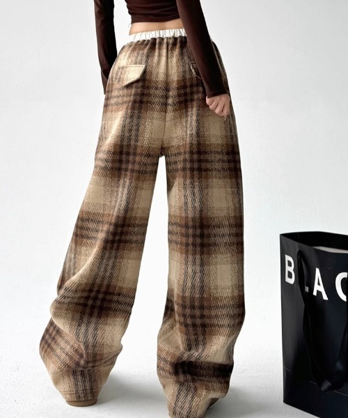 Vipoa（ヴィポア）の「check flannel pants（その他パンツ・レディース・ブラウン/ブラック系・FREE）」の11枚目の写真
