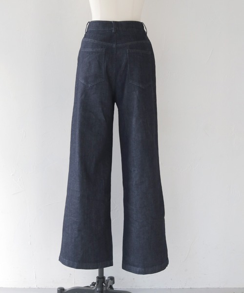 cheriella（シェリエラ）の「【cheriella】ハイウエストタックワイドデニムパンツ HIGH WAIST TUCK WIDE DENIM PANTS（デニムパンツ・レディース・インディゴブルー/ブラック・L/M/S）」の10枚目の写真