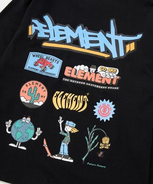 ELEMENT（エレメント）の「ELEMENT キッズ ACOMPANY LS YOUTH ロンＴ/エレメントキッズバックプリント長袖ロンT（Tシャツ/カットソー・キッズ・ブラック/ブルー系その他・SMALL/MEDIUM/LARGE/X-LARGE）」の5枚目の写真