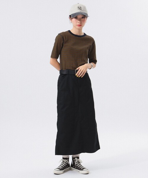 Healthknit（ヘルスニット）の「【別注】Health Knit / ボーダー フライス 5分袖 Tシャツ（Tシャツ/カットソー・レディース・ネイビー/グレー/オフホワイト・ONE SIZE）」の16枚目の写真