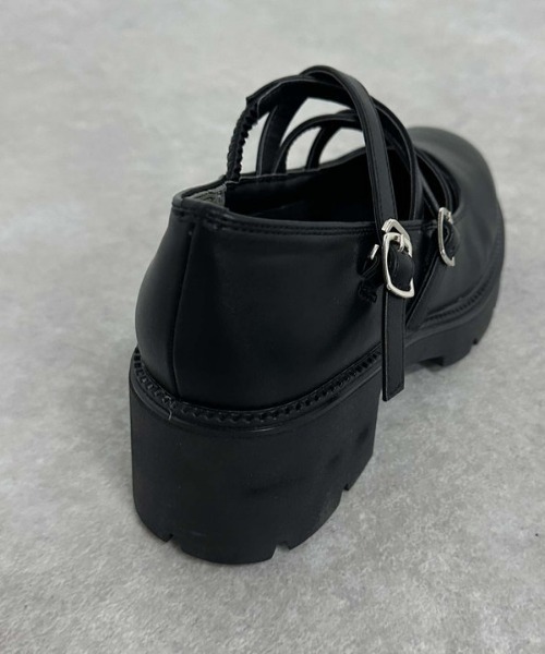 archives（アルシーヴ）の「ダブルクロスパンプス（パンプス・レディース・ブラック・MEDIUM/LARGE）」の9枚目の写真