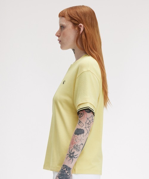 セール】Tipped Pique T-Shirt／ティップラインポロTシャツ（T