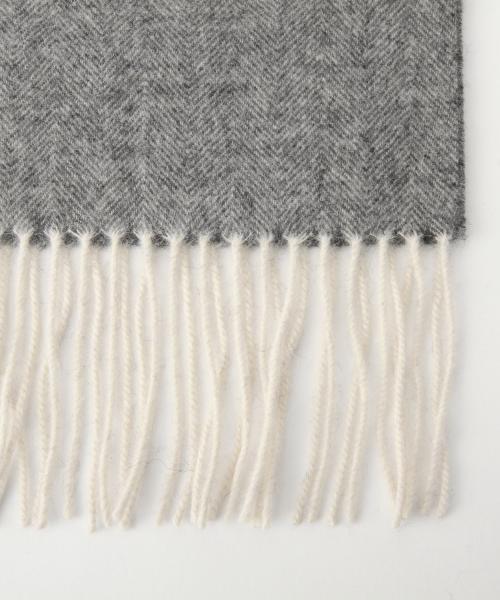 B:MING by BEAMS（ビーミングバイビームス）の「ビーミング by ビームス / ヘリンボーンマフラー　（マフラー・メンズ・サックスブルー/ネイビー/グレー/ブラック/ワイン・ONE SIZE）」の11枚目の写真