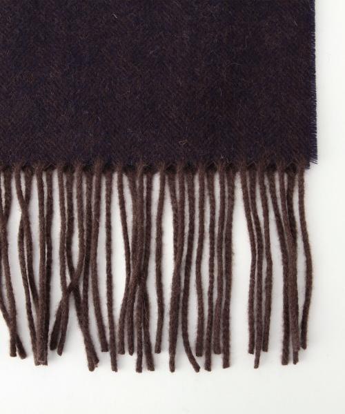 B:MING by BEAMS（ビーミングバイビームス）の「ビーミング by ビームス / ヘリンボーンマフラー　（マフラー・メンズ・サックスブルー/ネイビー/グレー/ブラック/ワイン・ONE SIZE）」の14枚目の写真