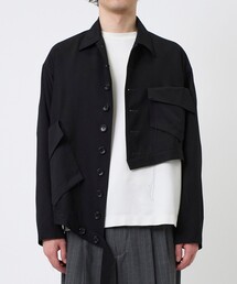 sulvam サルバム　チェーンステッチ　ジップアップ　ブルゾン　ウール　S sulvam サルバムチェーンステッチジップアップブルゾンウールS