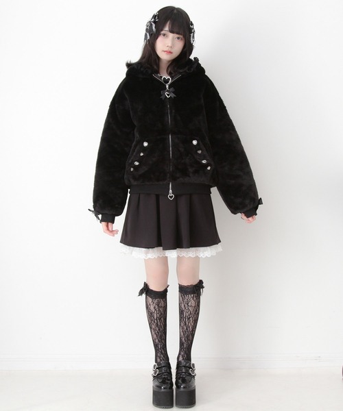 セール】レースフードファーブルゾン（その他アウター）｜DearMyLove