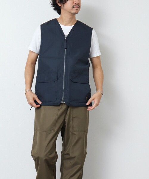 TAION(タイオン)の「【TAION/タイオン】ノンダウン ミリタリー リバーシブル Vネックベスト 25SS(ベスト・メンズ・ブラック/オリーブ/ダークネイビー・L/XL/M)」の6枚目の写真