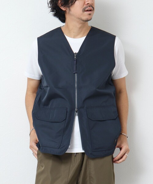 TAION(タイオン)の「【TAION/タイオン】ノンダウン ミリタリー リバーシブル Vネックベスト 25SS(ベスト・メンズ・ブラック/オリーブ/ダークネイビー・L/XL/M)」の10枚目の写真