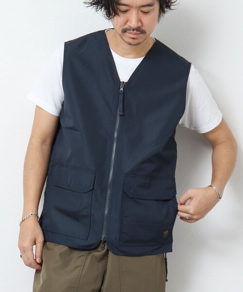 TAION(タイオン)の「【TAION/タイオン】ノンダウン ミリタリー リバーシブル Vネックベスト 25SS(ベスト・メンズ・ブラック/オリーブ/ダークネイビー・L/XL/M)」の11枚目の写真