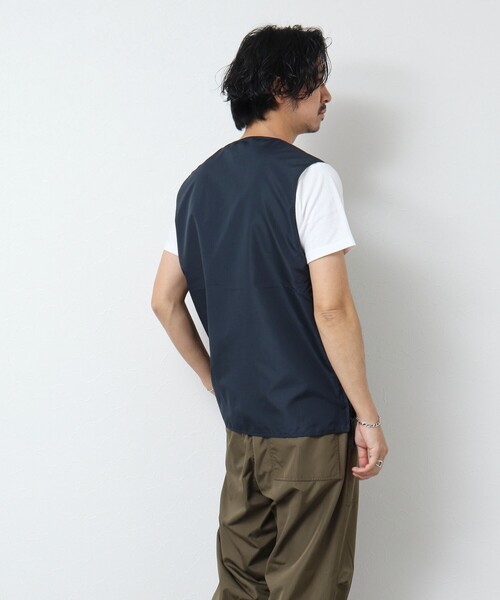 TAION(タイオン)の「【TAION/タイオン】ノンダウン ミリタリー リバーシブル Vネックベスト 25SS(ベスト・メンズ・ブラック/オリーブ/ダークネイビー・L/XL/M)」の14枚目の写真