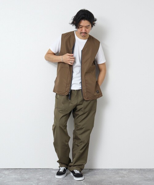 TAION(タイオン)の「【TAION/タイオン】ノンダウン ミリタリー リバーシブル Vネックベスト 25SS(ベスト・メンズ・ブラック/オリーブ/ダークネイビー・L/XL/M)」の16枚目の写真