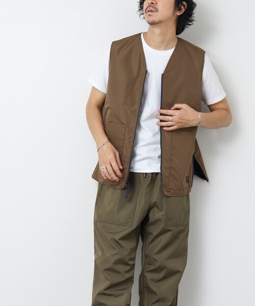 TAION(タイオン)の「【TAION/タイオン】ノンダウン ミリタリー リバーシブル Vネックベスト 25SS(ベスト・メンズ・ブラック/オリーブ/ダークネイビー・L/XL/M)」の17枚目の写真