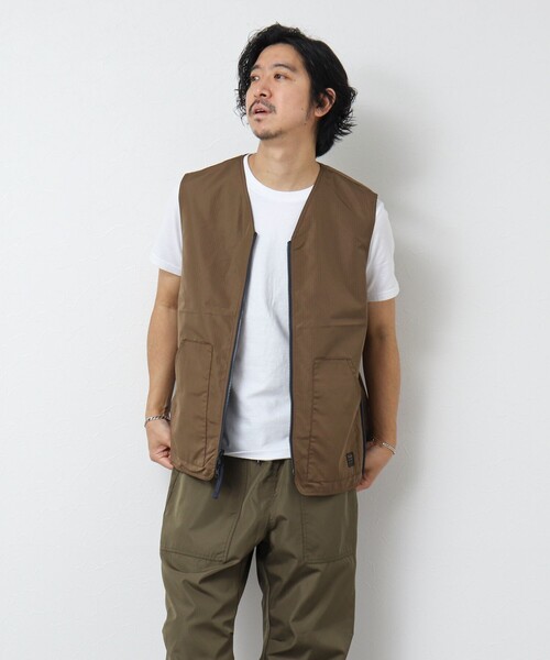 TAION(タイオン)の「【TAION/タイオン】ノンダウン ミリタリー リバーシブル Vネックベスト 25SS(ベスト・メンズ・ブラック/オリーブ/ダークネイビー・L/XL/M)」の18枚目の写真