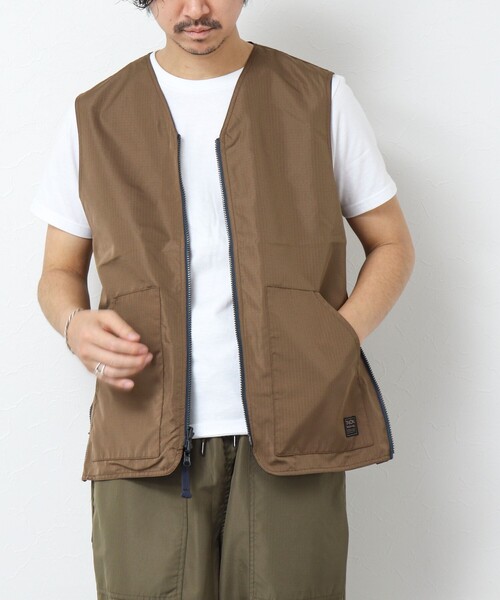 TAION(タイオン)の「【TAION/タイオン】ノンダウン ミリタリー リバーシブル Vネックベスト 25SS(ベスト・メンズ・ブラック/オリーブ/ダークネイビー・L/XL/M)」の20枚目の写真
