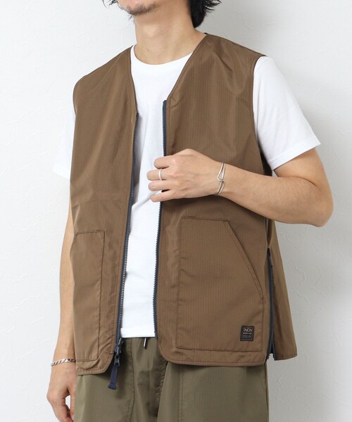 TAION(タイオン)の「【TAION/タイオン】ノンダウン ミリタリー リバーシブル Vネックベスト 25SS(ベスト・メンズ・ブラック/オリーブ/ダークネイビー・L/XL/M)」の21枚目の写真