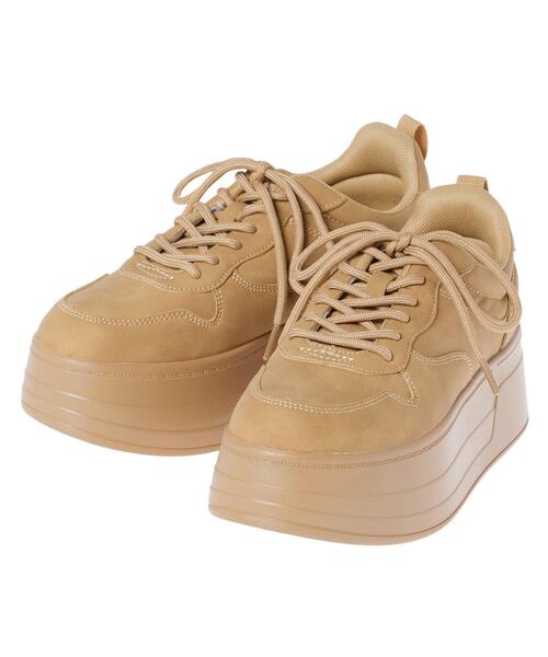 INGNI（イング）の「ボリュームコートスニーカー（スニーカー・レディース・オフホワイト/ベージュ/ブラック・L/M）」の11枚目の写真