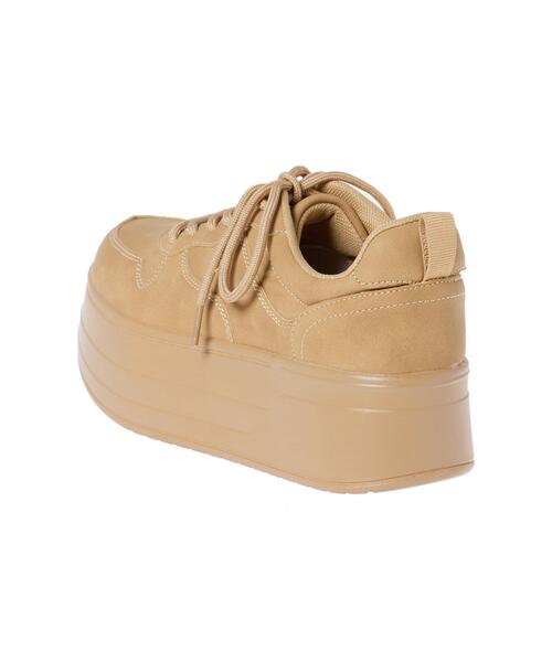 INGNI（イング）の「ボリュームコートスニーカー（スニーカー・レディース・オフホワイト/ベージュ/ブラック・L/M）」の13枚目の写真