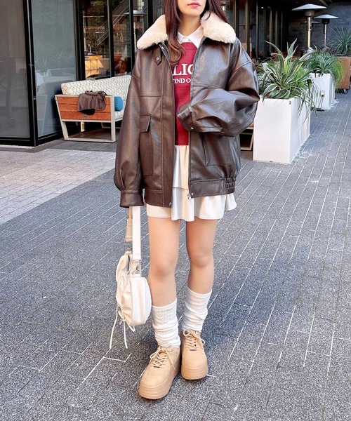 INGNI（イング）の「ボリュームコートスニーカー（スニーカー・レディース・オフホワイト/ベージュ/ブラック・L/M）」の10枚目の写真