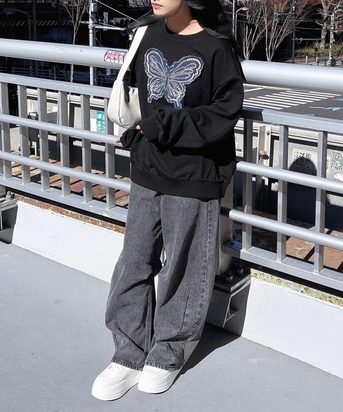 INGNI（イング）の「ボリュームコートスニーカー（スニーカー・レディース・オフホワイト/ベージュ/ブラック・L/M）」の19枚目の写真