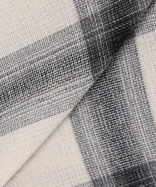 B.C STOCK（ベーセーストック）の「ダメージ加工 オンブレチェックシャツ（シャツ/ブラウス・メンズ・ホワイト/ブルー系その他/チャコールグレー・MEDIUM/LARGE）」の20枚目の写真