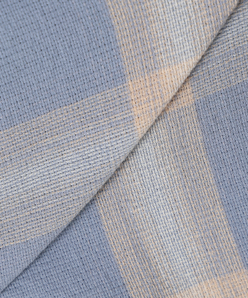 B.C STOCK（ベーセーストック）の「ダメージ加工 オンブレチェックシャツ（シャツ/ブラウス・メンズ・ホワイト/ブルー系その他/チャコールグレー・MEDIUM/LARGE）」の19枚目の写真