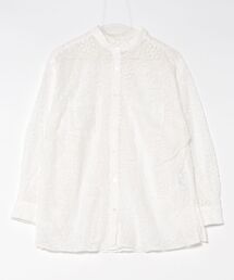 LOWRYS FARM | バンドカラーレースシャツ 287351(シャツ/ブラウス)