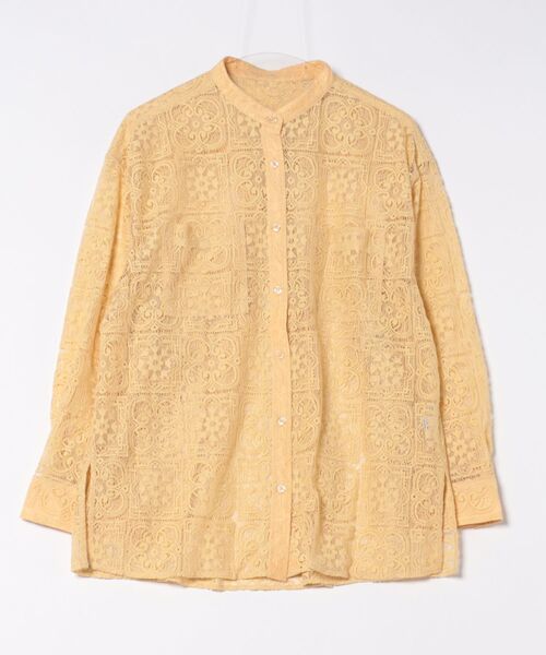 セール】バンドカラーレースシャツ 287351（シャツ/ブラウス）｜LOWRYS