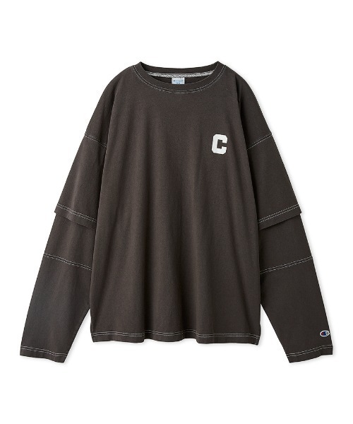 セール】【Champion】レイヤードロンT（Tシャツ/カットソー