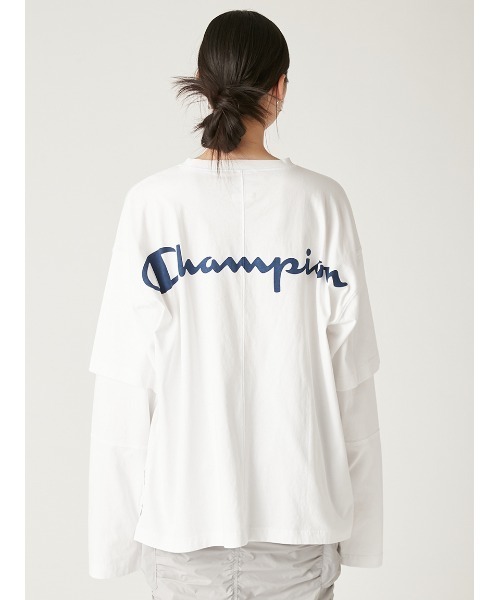 【新品】【Champion】レイヤードロンＴ FRAY I.D｜【Champion】レイヤードロンT | Rakuten Fashion(楽天