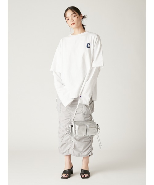 セール】【Champion】レイヤードロンT（Tシャツ/カットソー