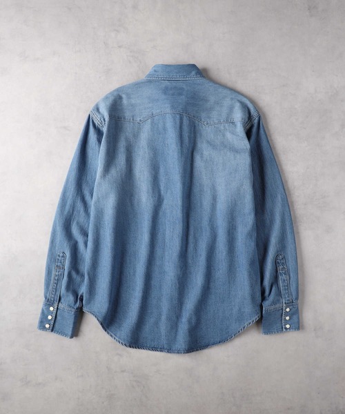 BACK NUMBER(バックナンバー)の「BACK NUMBER(バックナンバー)【メンズ】デニムウエスタンシャツ(シャツ/ブラウス・メンズ・ブラック/ライトインディゴブルー・M/L/XL)」の15枚目の写真