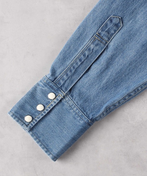 BACK NUMBER(バックナンバー)の「BACK NUMBER(バックナンバー)【メンズ】デニムウエスタンシャツ(シャツ/ブラウス・メンズ・ブラック/ライトインディゴブルー・M/L/XL)」の17枚目の写真