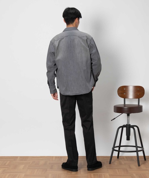 BACK NUMBER(バックナンバー)の「BACK NUMBER(バックナンバー)【メンズ】デニムウエスタンシャツ(シャツ/ブラウス・メンズ・ブラック/ライトインディゴブルー・M/L/XL)」の11枚目の写真