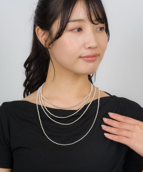 Harpo(アルポ)の「【Harpo/アルポ】ネックレス ナバホパール シルバー インディアンジュエリー(ネックレス・レディース・シルバー・FREE)」の4枚目の写真