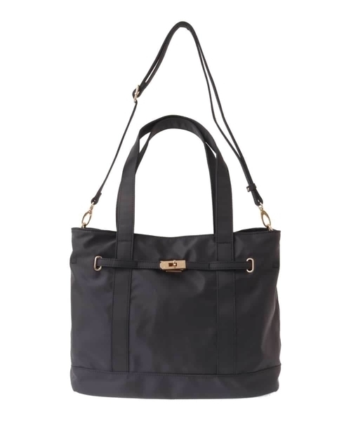 a.v.v(アーヴェヴェ)の「【A4サイズ対応】ナイロントート(トートバッグ・レディース・ベージュ/チャコールグレー・38)」の8枚目の写真