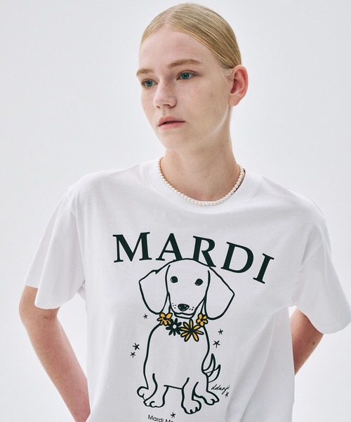 Mardi Mercredi 新デザイン「SWING THE DDANJI」 セール】TSHIRT SWING THE TAIL DDANJI FLOWER NECKLACE（T