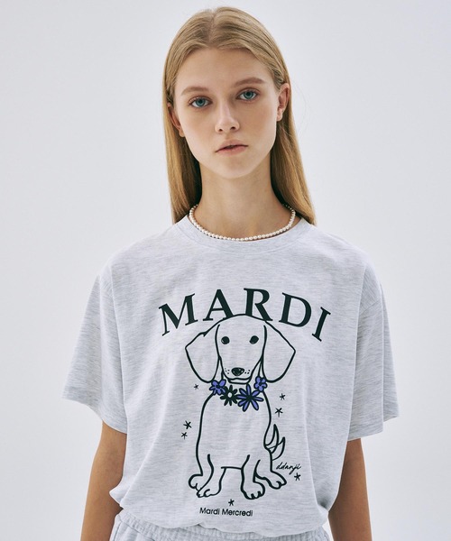 tシャツ TSHIRT SWING THE TAIL DDANJI FLOWER NECKLACE レディース TSHIRT SWING THE TAIL DDANJI FLOWER NECKLACE（Tシャツ