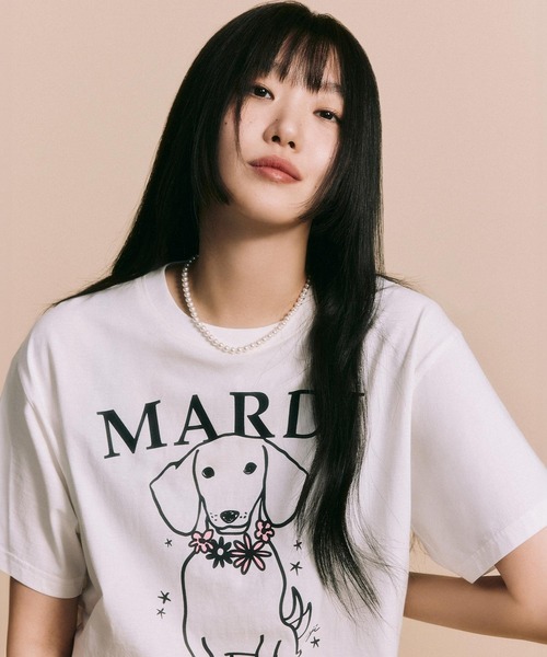 tシャツ TSHIRT SWING THE TAIL DDANJI FLOWER NECKLACE レディース TSHIRT SWING THE TAIL DDANJI FLOWER NECKLACE（Tシャツ