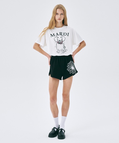Mardi Mercredi(マルディメクルディ)の「TSHIRT SWING THE TAIL DDANJI FLOWER NECKLACE / Tシャツ スウィング ザ テイル ダンジ フラワー ネックレス(Tシャツ/カットソー・レディース・アイボリー/ホワイト/オートミール/ヘザーグレー・FREE)」の10枚目の写真