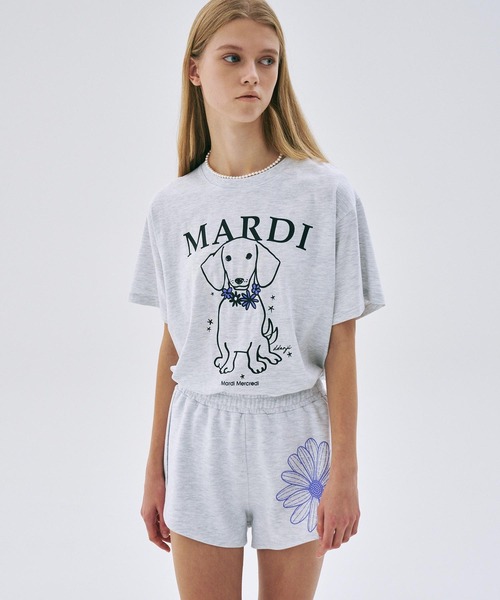 Daikanyama Mardi Mercredi バラ刺繍Tシャツ Daikanyama Mardi Mercredi バラ刺繍Tシャツ Daikanyama Mardi